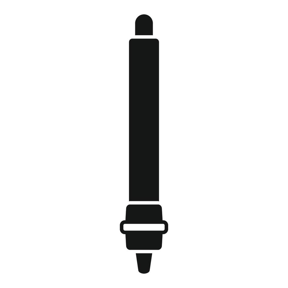 Felt tip pen drawing tool icon glyph style vector