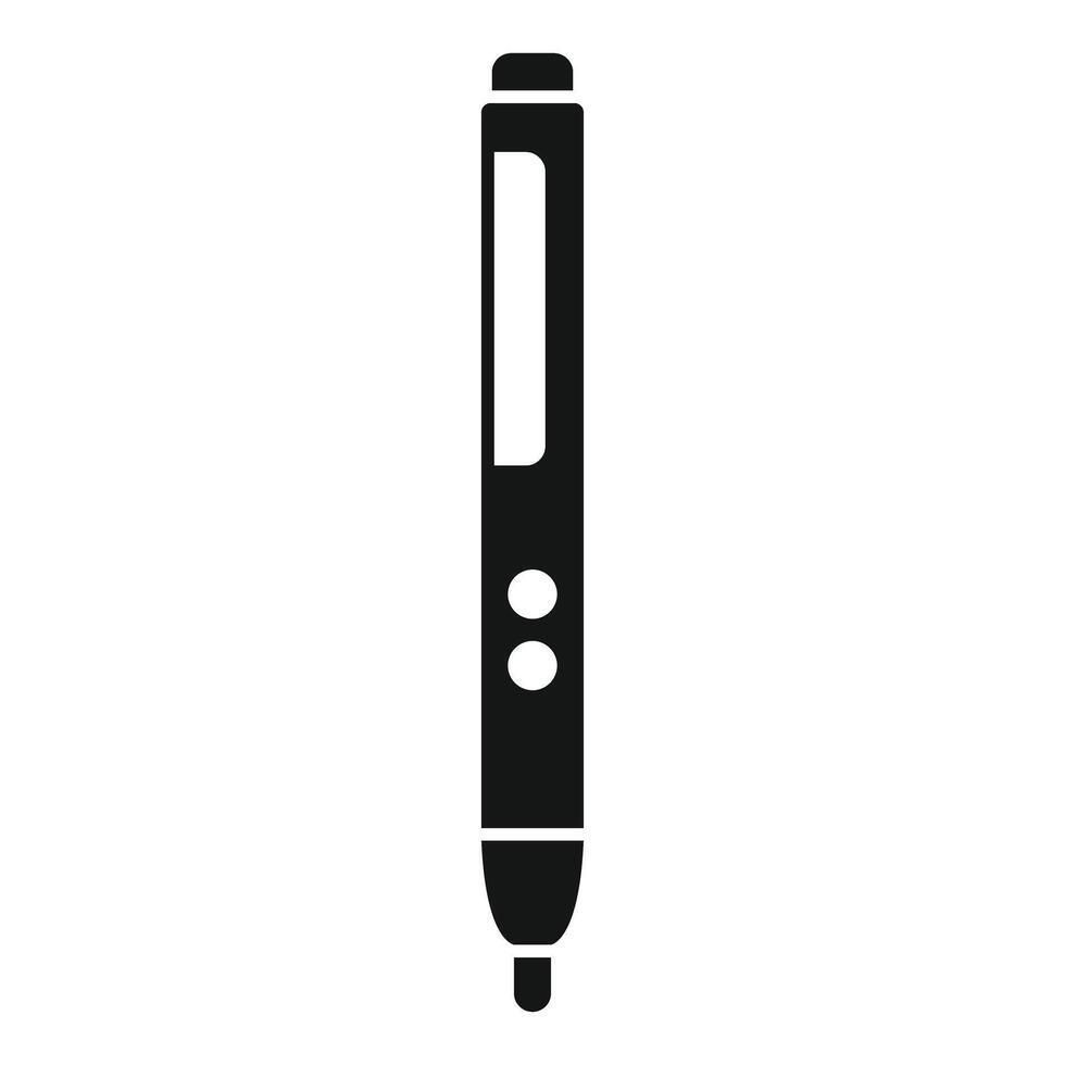 Electronic pen for digital signature on tablet screen icon vector