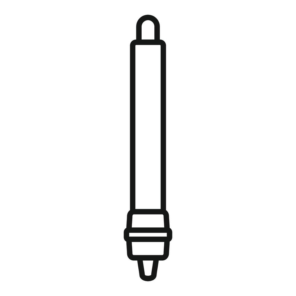 Electronic cigarette device with cartridge tank system icon vector