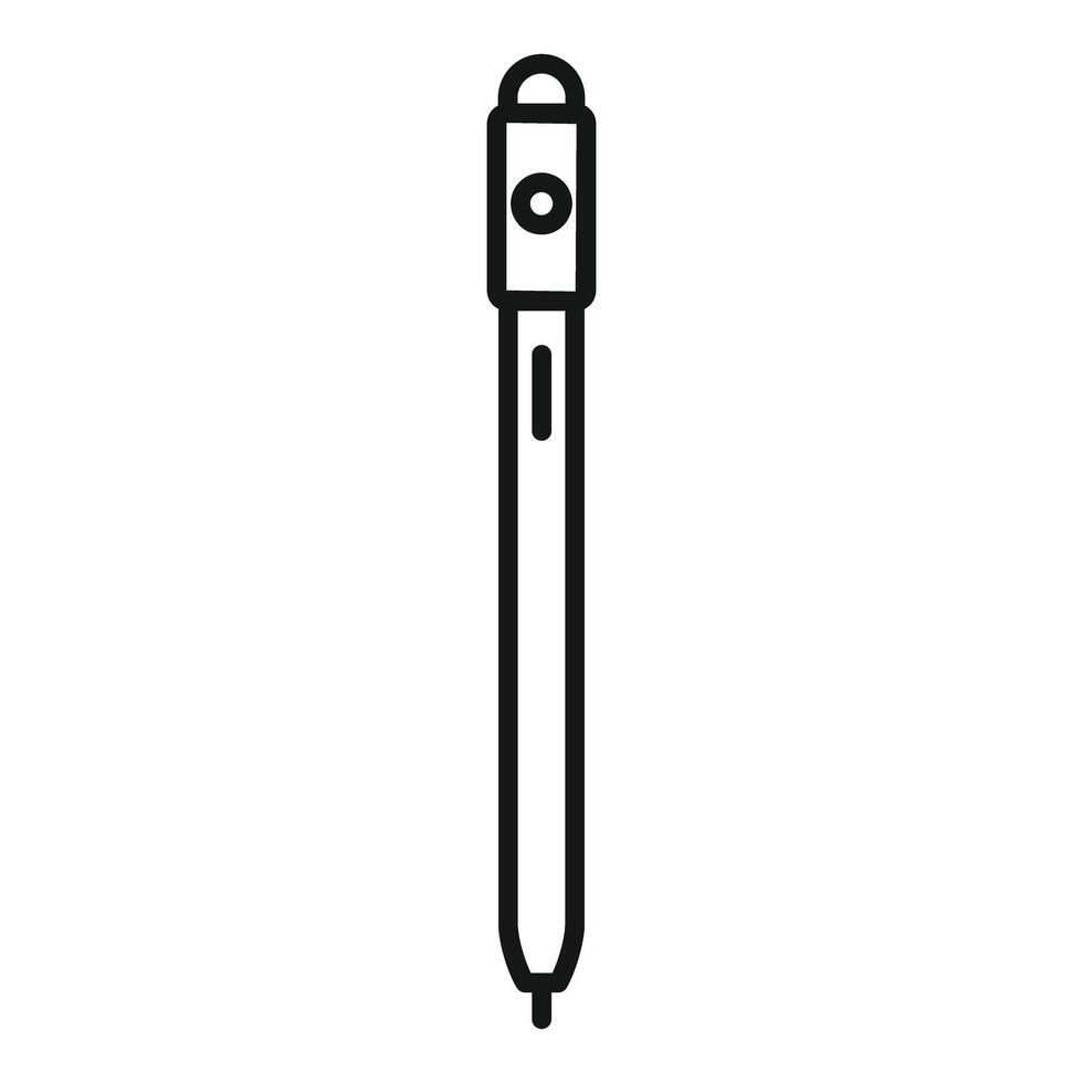 Stylus pen for touch screen devices icon showing digital drawing tool vector