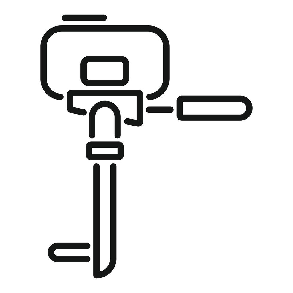 Boat motor engine showing power and marine travel vector