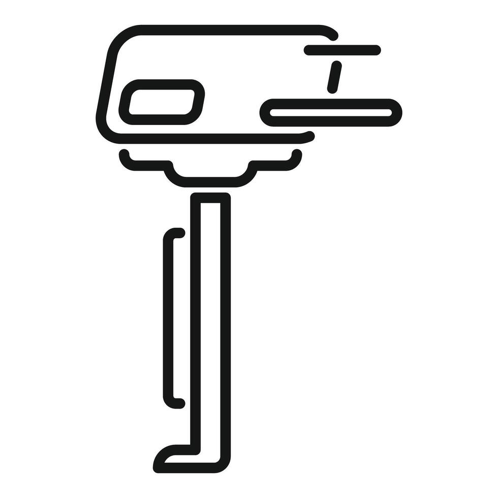 Boat motor icon showing engine for propelling boat vector