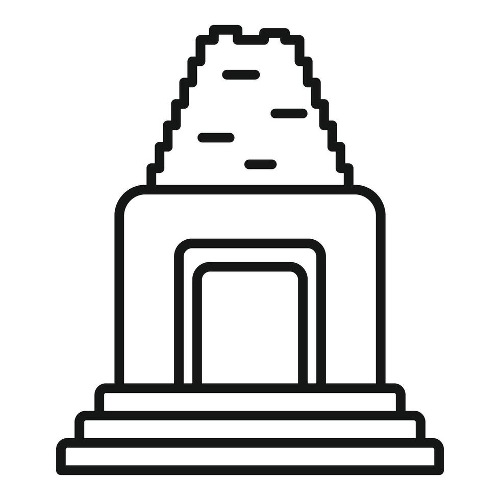 Ancient mayan temple representing mesoamerican civilization architecture vector
