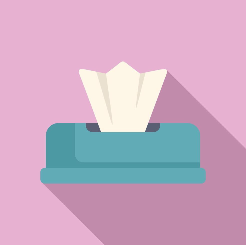 Napkin dispenser offering tissues for cleaning and hygiene vector