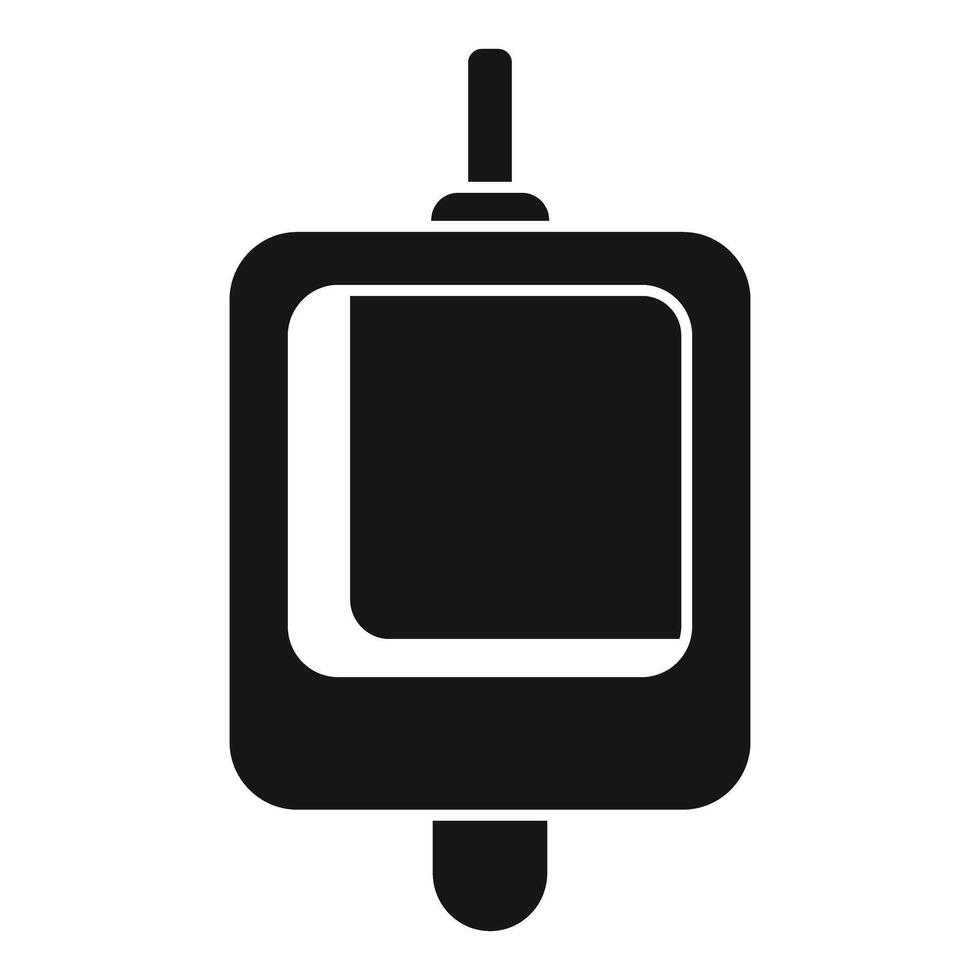 Public toilet urinal presenting a modern design in solid black style vector