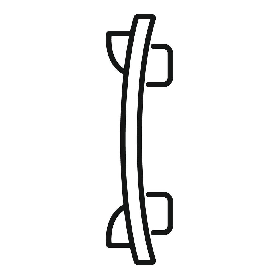 Modern car bumper protecting vehicle during parking vector