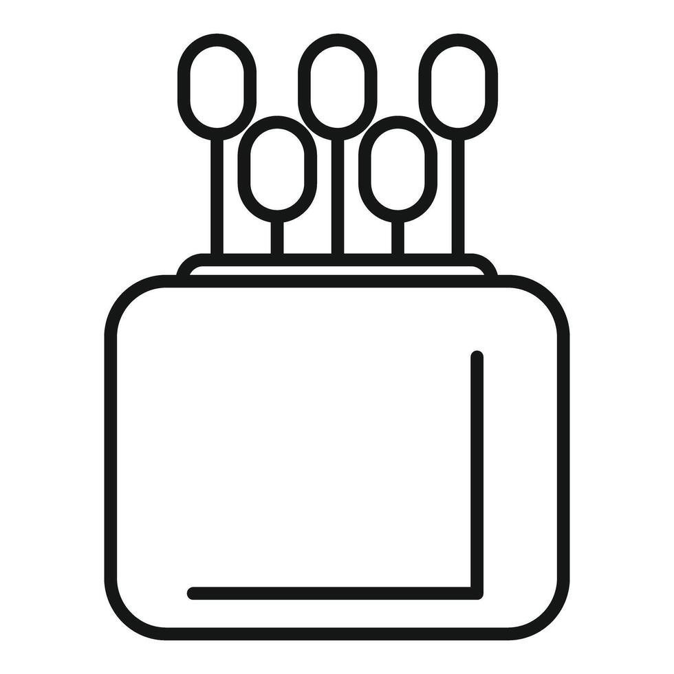 Toaster showing heating elements warming up for bread vector