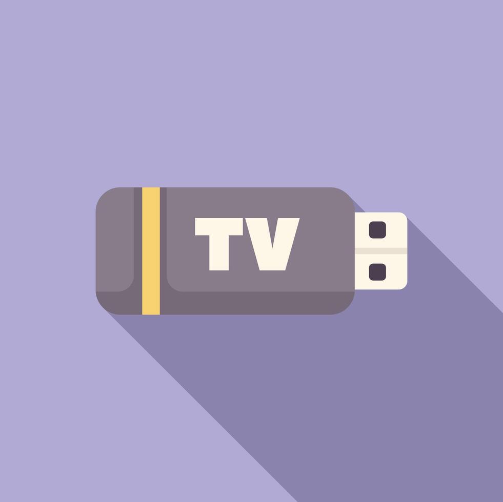 Tv wifi receiver device connecting to television using wireless technology vector