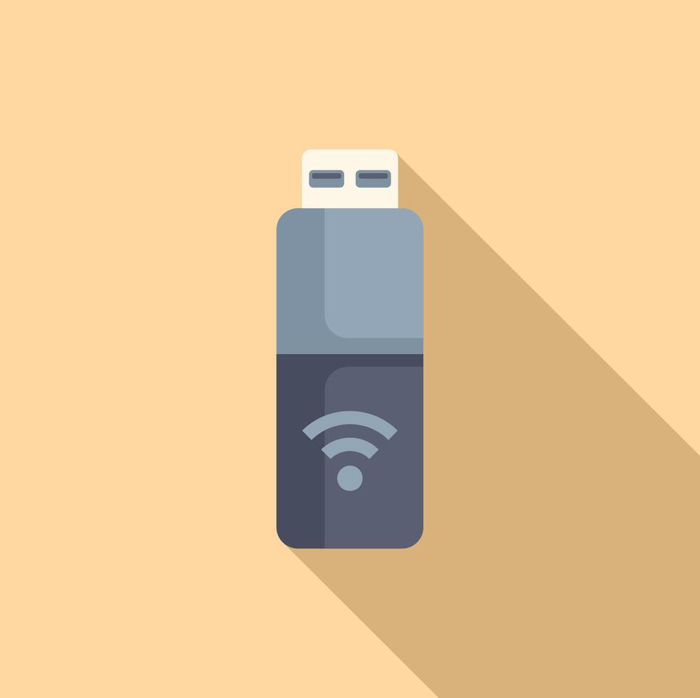 Wifi usb adapter providing stable wireless connection vector