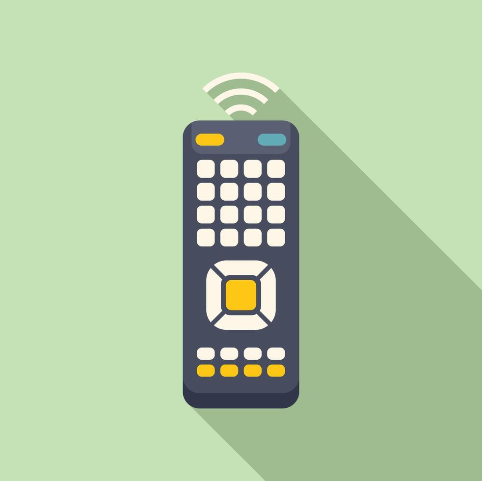 Smart tv remote control sending signal icon vector