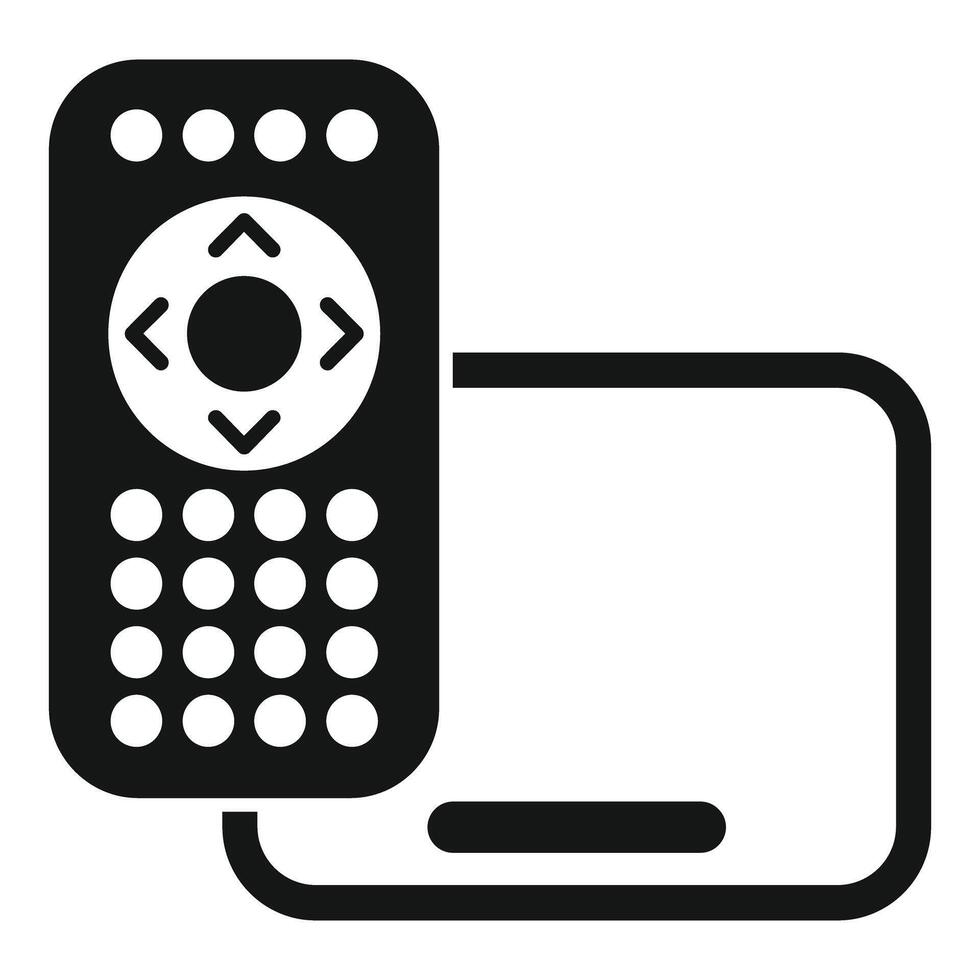 Wireless remote control connecting to a device vector