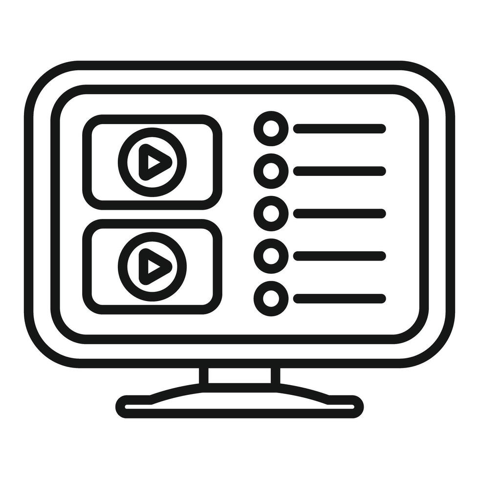 Computer screen displaying video editing software interface with timeline and playback controls vector