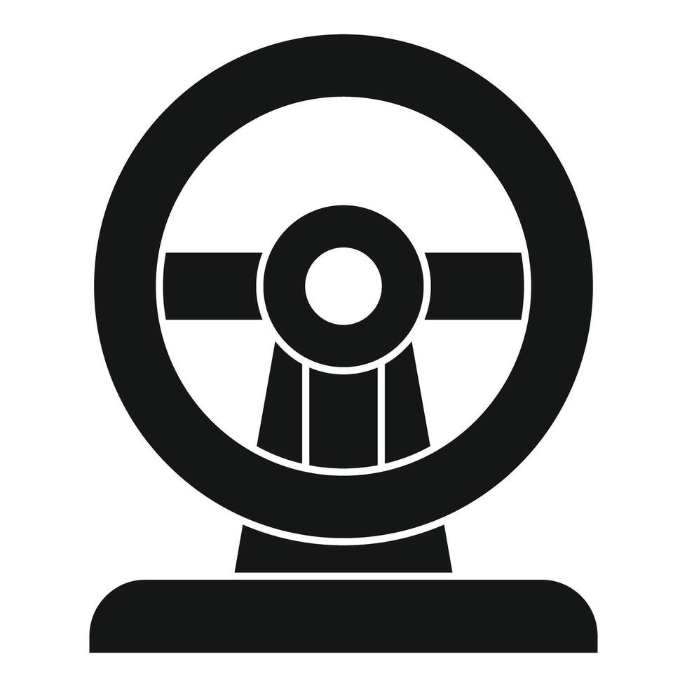 Gaming steering wheel for playing from home or in a game hall vector