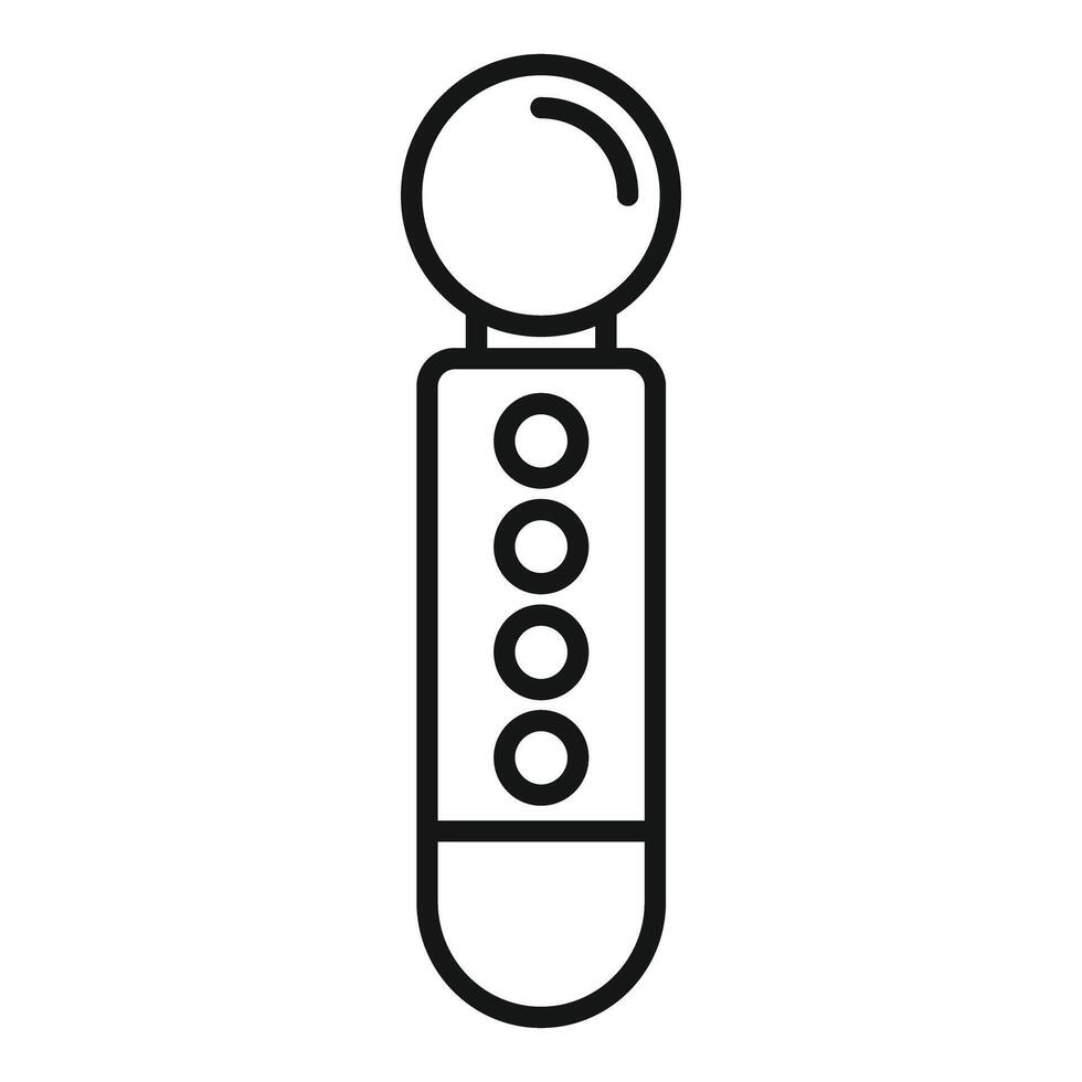 Simple line icon of a vr game controller vector