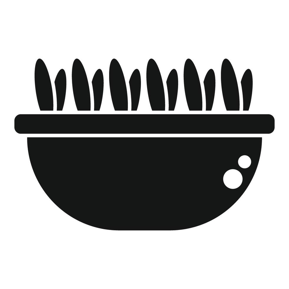 Microgreens growing in container for healthy lifestyle vector