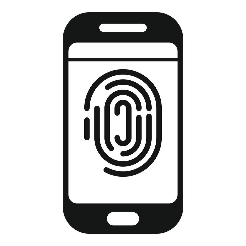 Smartphone scanning fingerprint for security access vector