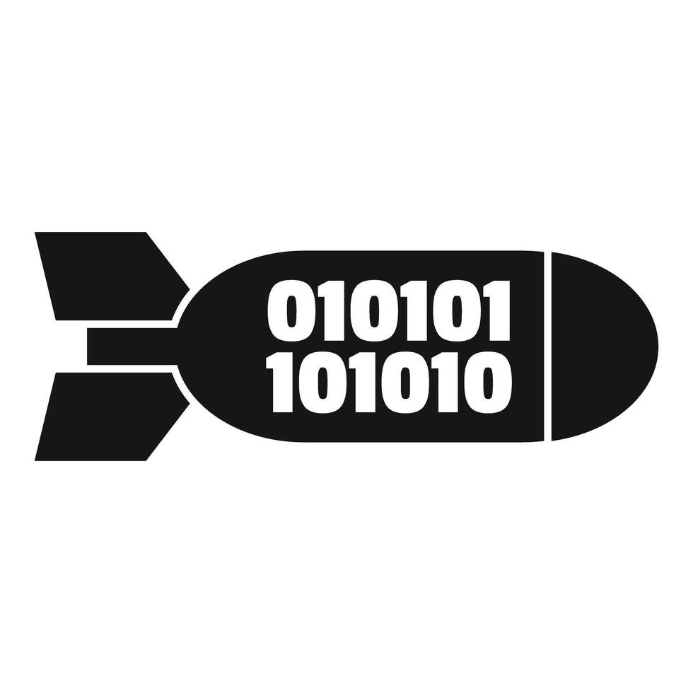 Binary code bomb representing cyber attack vector