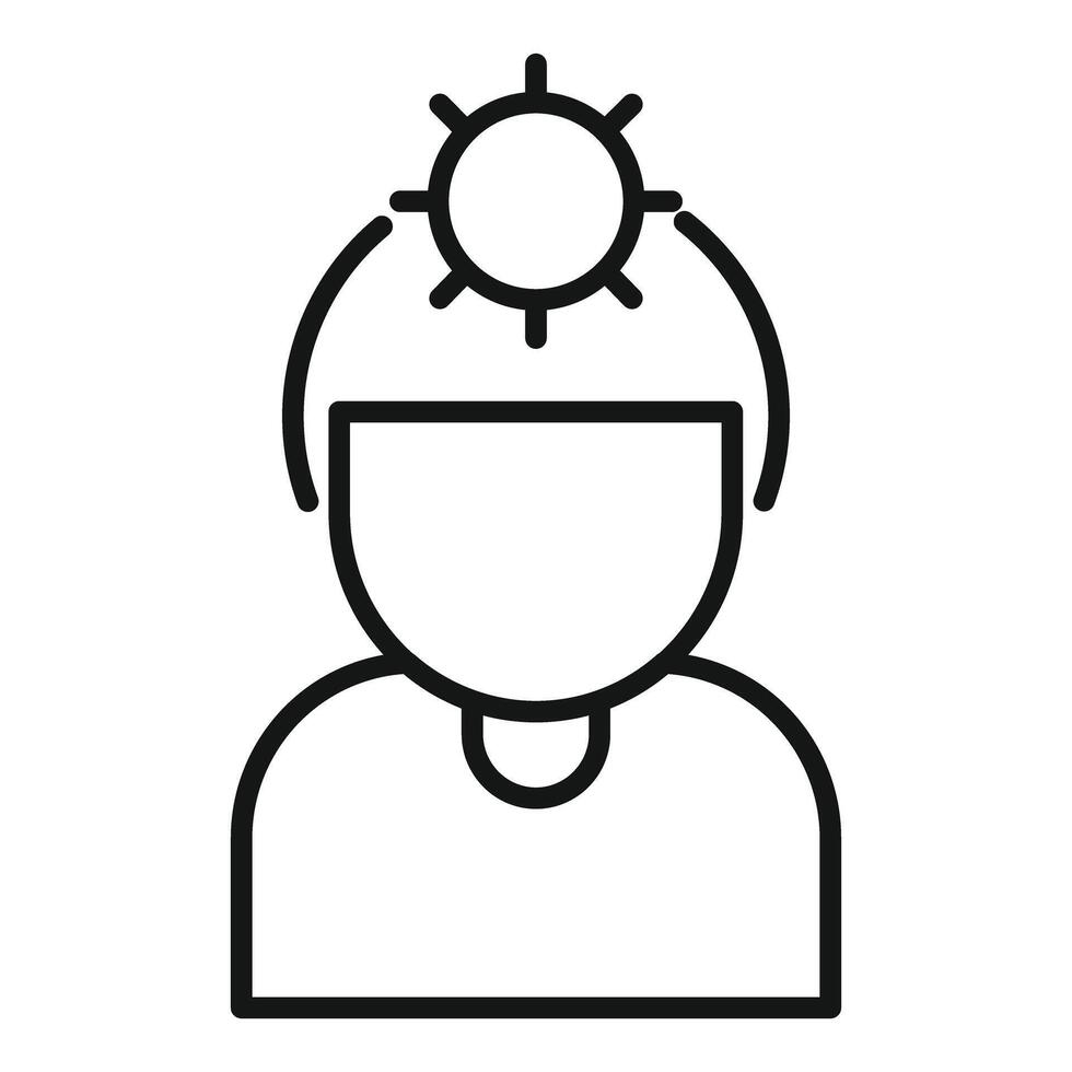 Businessman having a great idea icon, business solution concept vector