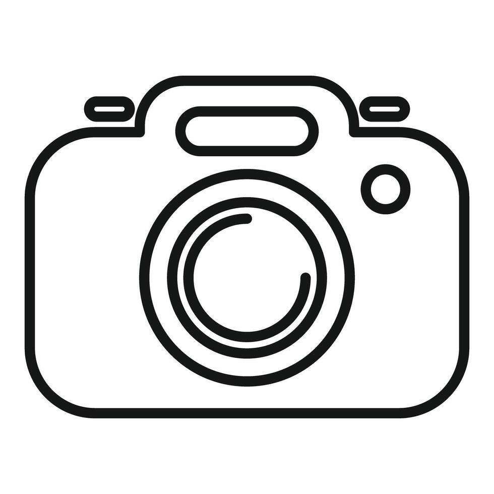 Digital camera icon representing photography and image capture vector