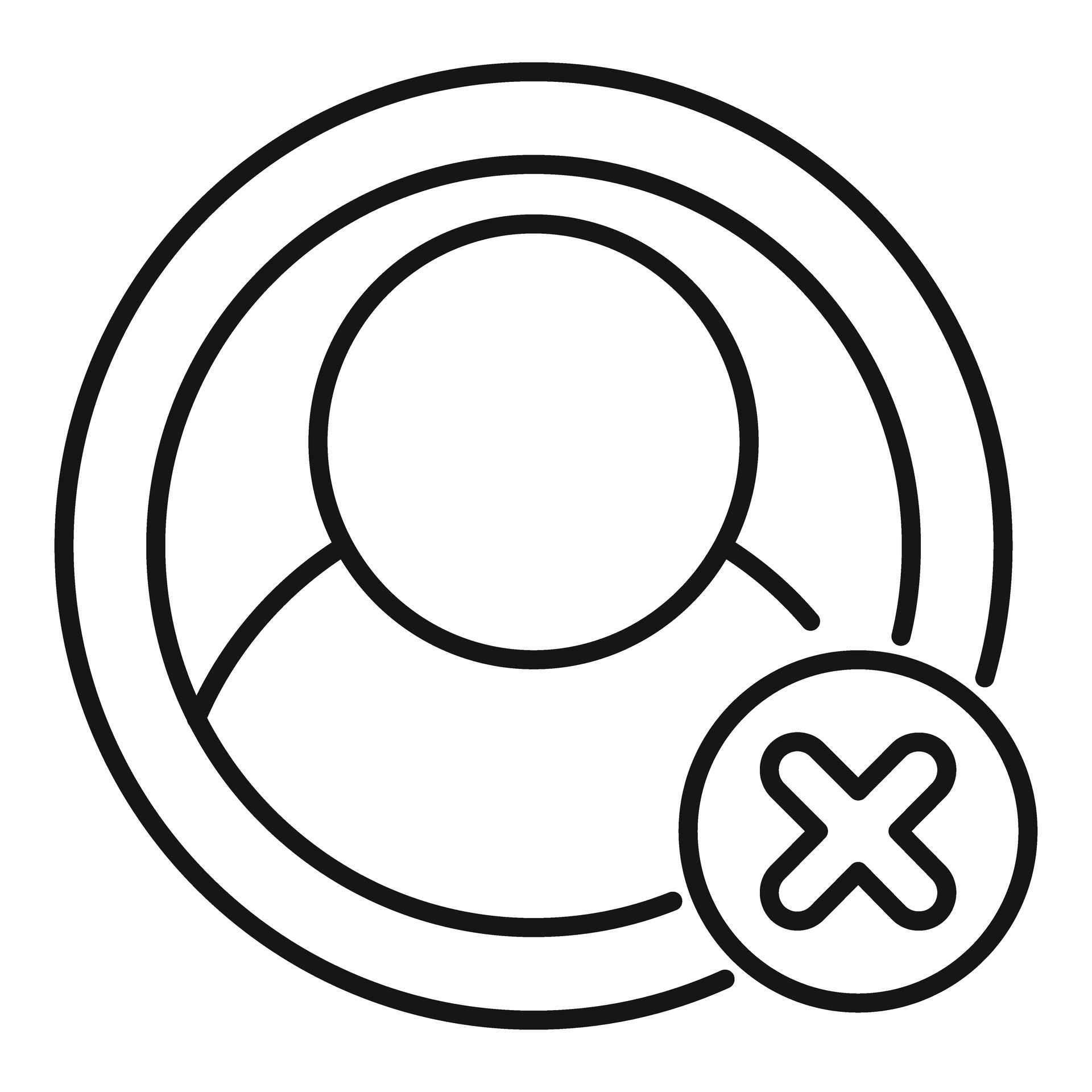 Delete account icon showing user is removing profile 47636493 Vector ...