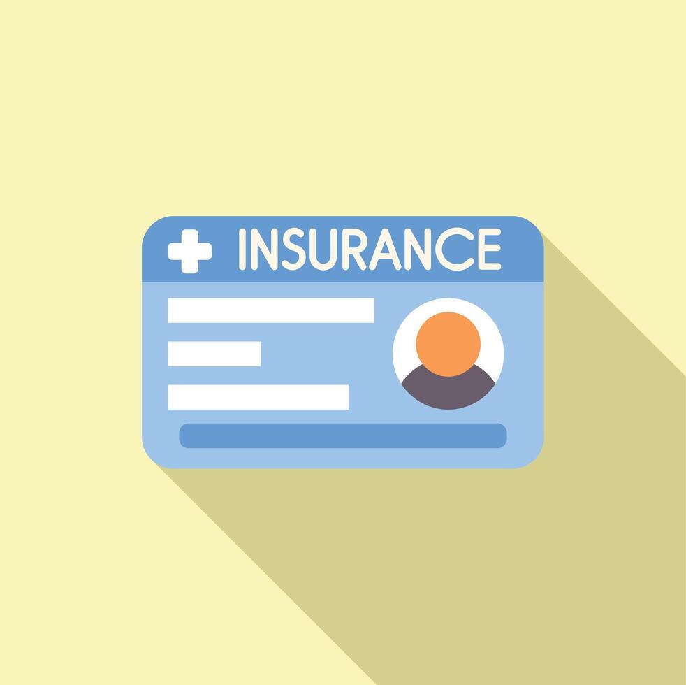 Health insurance card displaying personal information vector