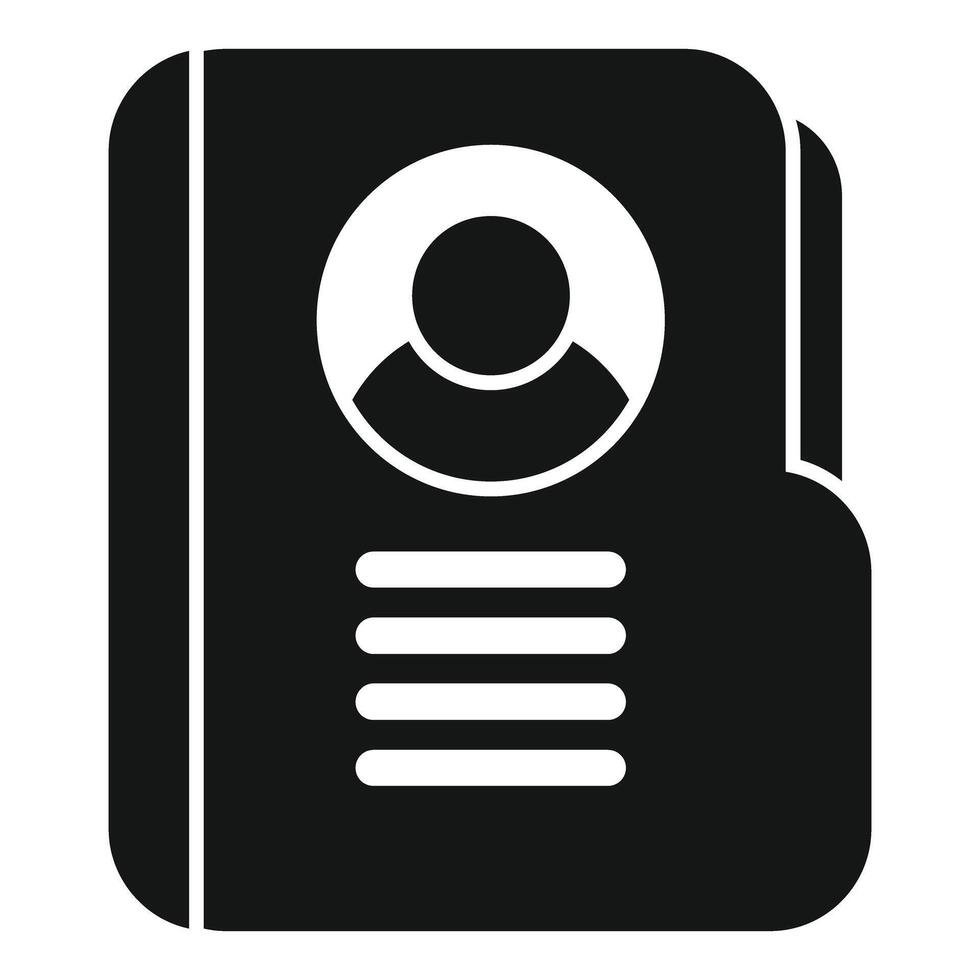 Personal information folder icon showing data protection and privacy vector