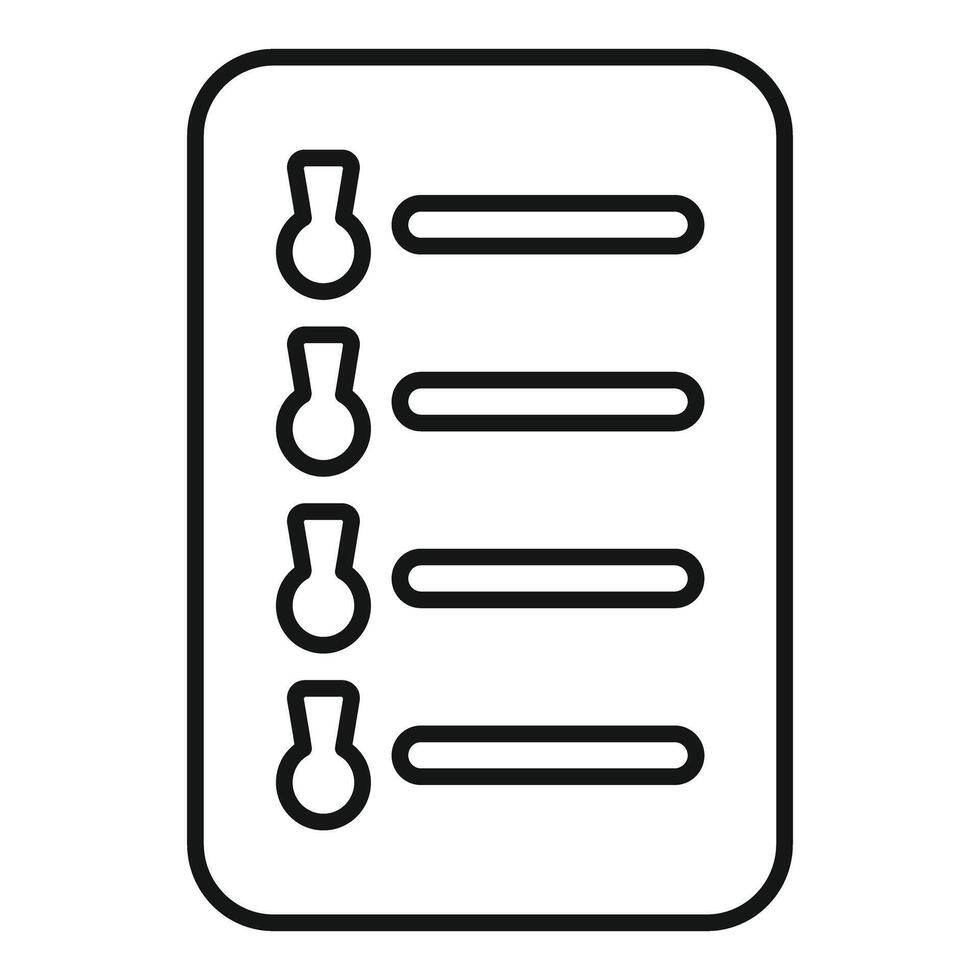 Checklist icon representing task management and organization vector