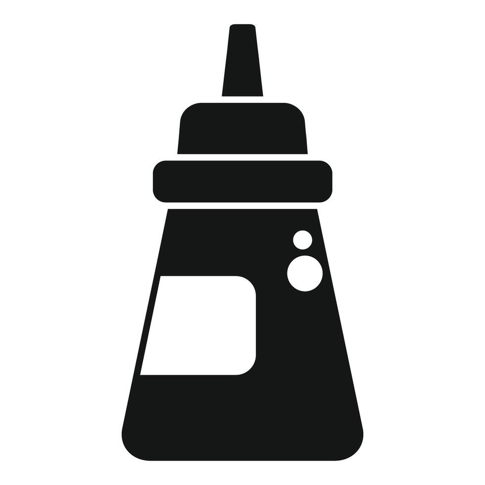 Glue bottle icon showing adhesive for sticking vector