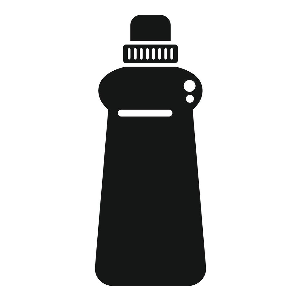Black plastic bottle with dispenser for liquid soap vector