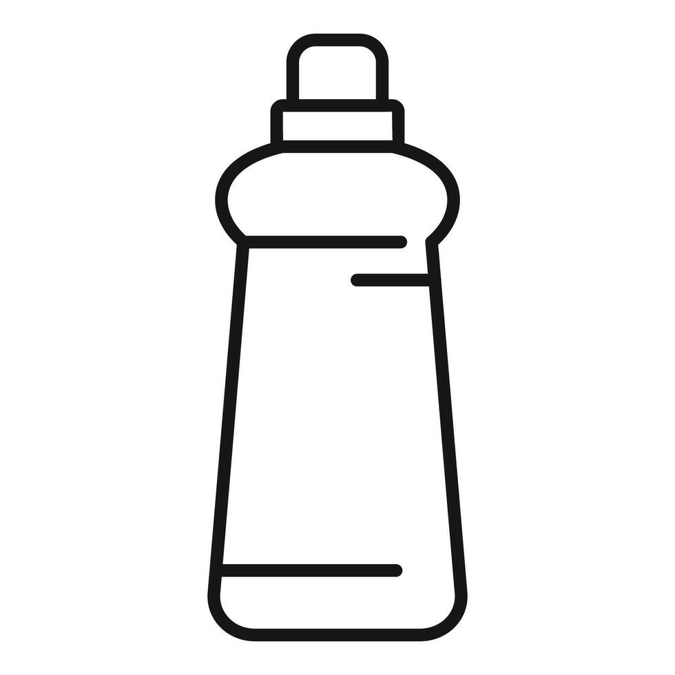 Cleaning detergent bottle icon showing washing liquid for clothes vector