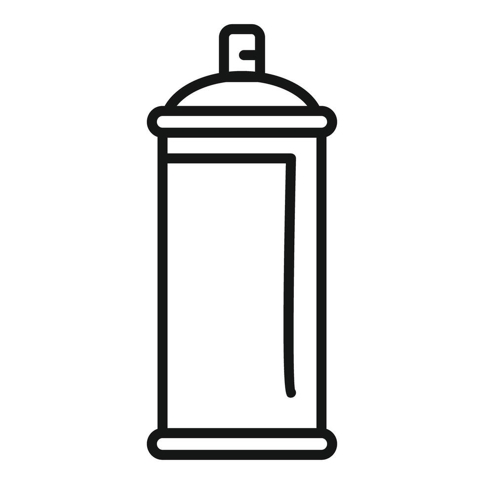 Spray paint can icon representing street art and graffiti vector