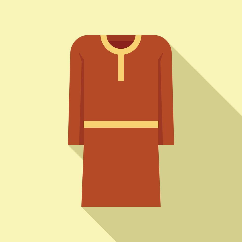 Traditional muslim man dress for religious ceremony and celebration vector
