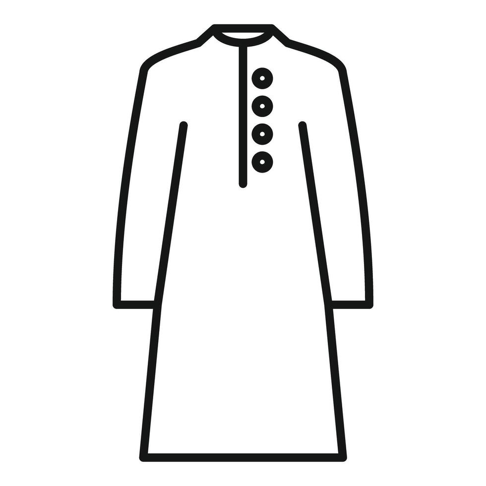 Traditional indian clothing kurta pajama showing national identity vector
