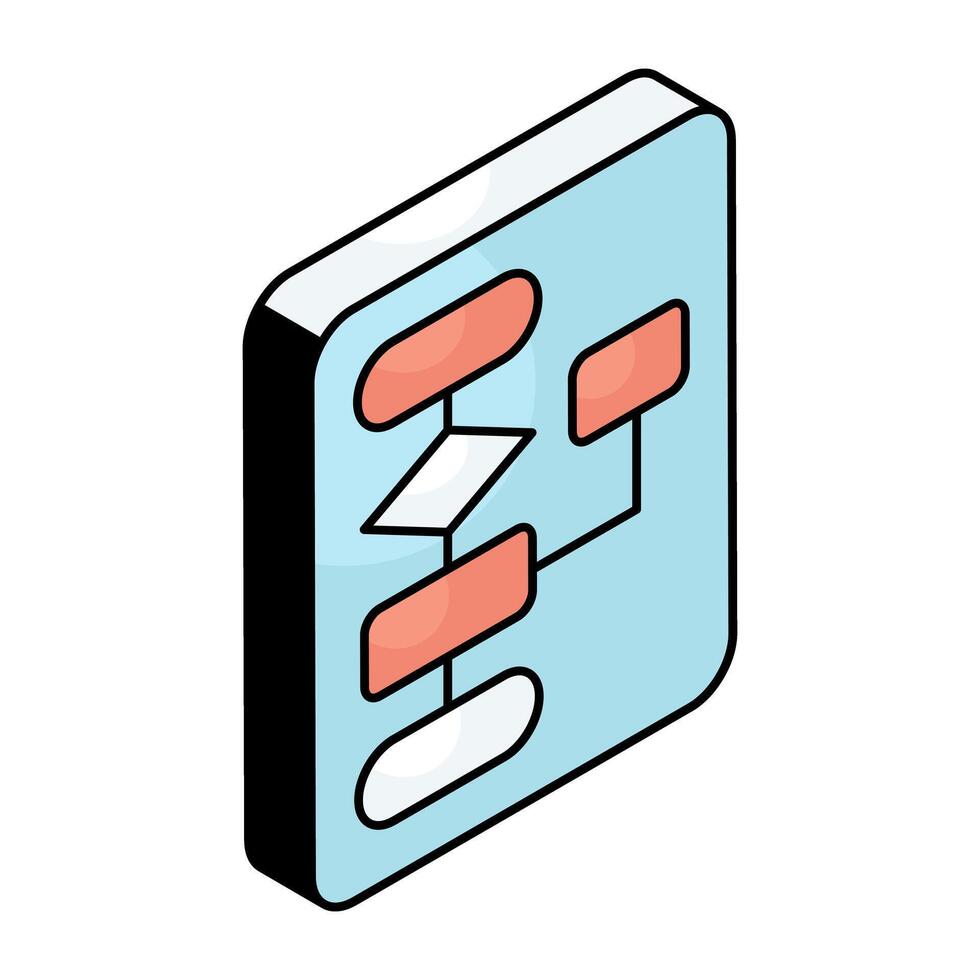 Conceptual flat design icon of hierarchy vector