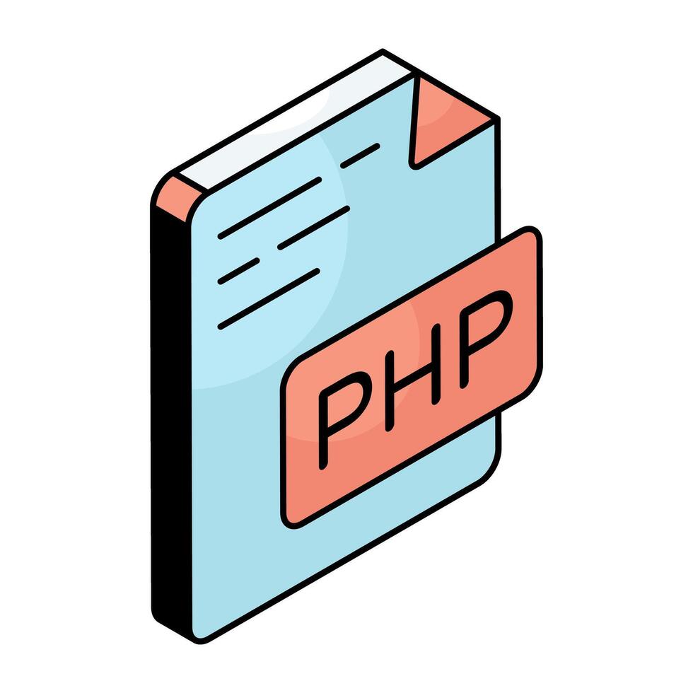 Trendy design icon of file format vector