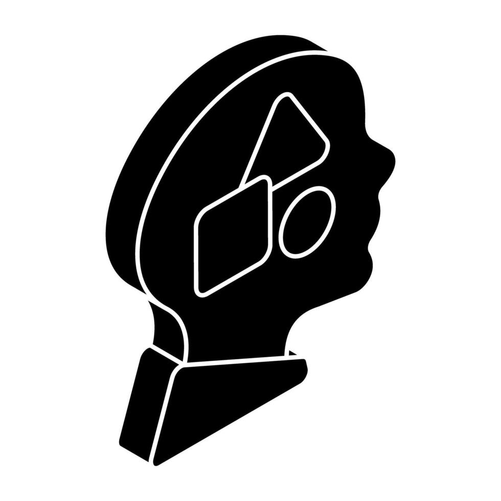 Modern design icon of artist vector