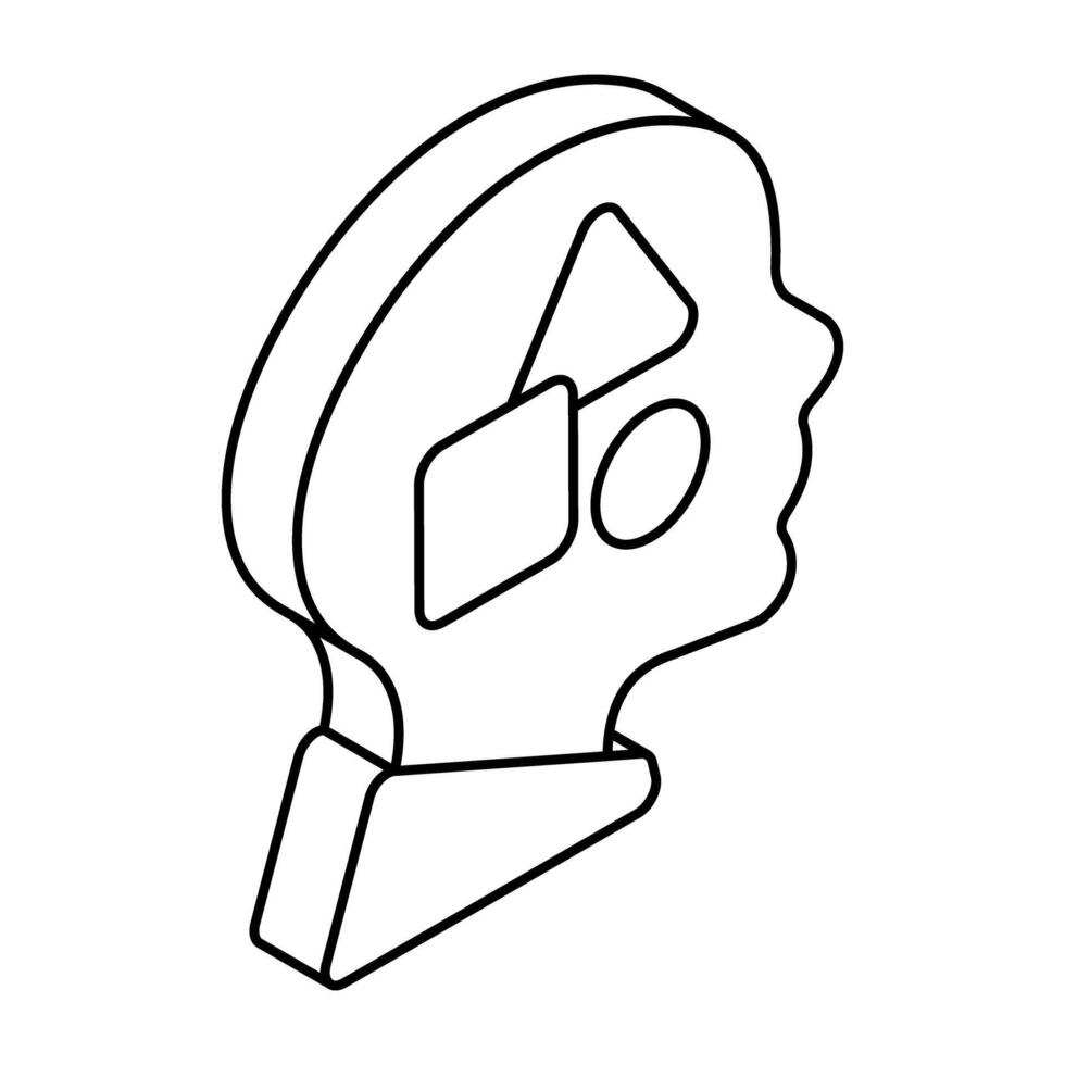 Modern design icon of artist vector
