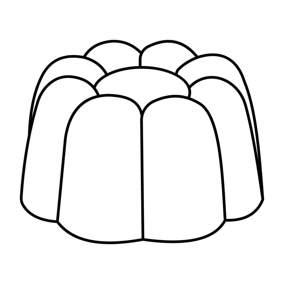 Creative design icon of cake vector