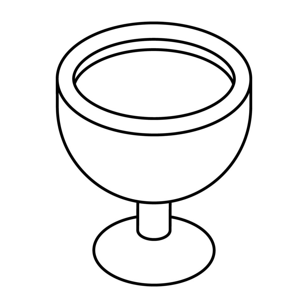 Premium design icon of glass vector