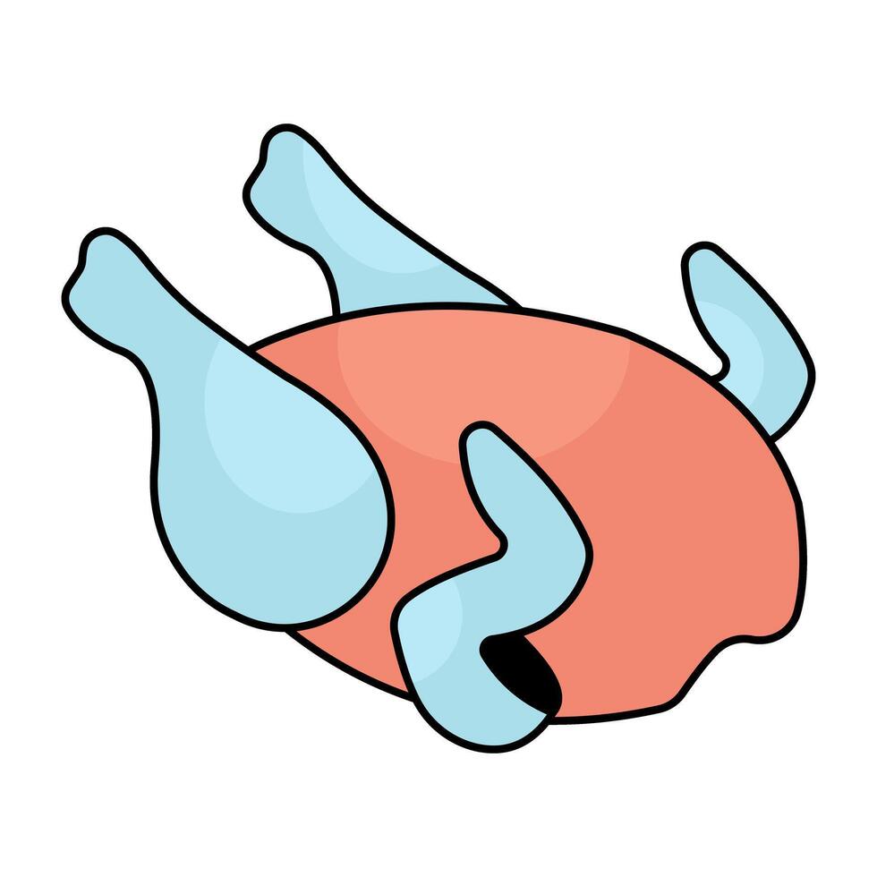 An icon design of chicken turkey vector
