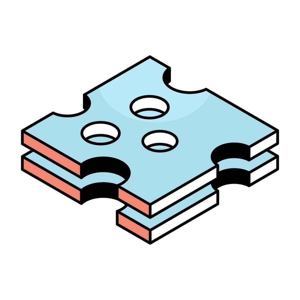 A trendy design icon of cheese slice vector