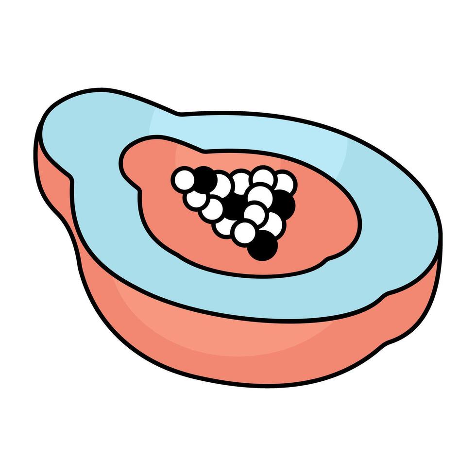 Premium design icon of papaya vector