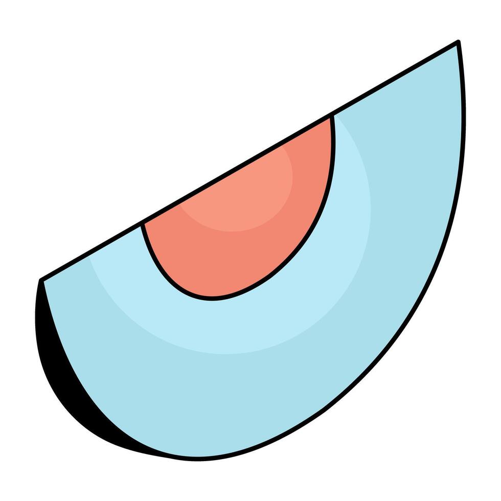 Creative design icon of melon vector