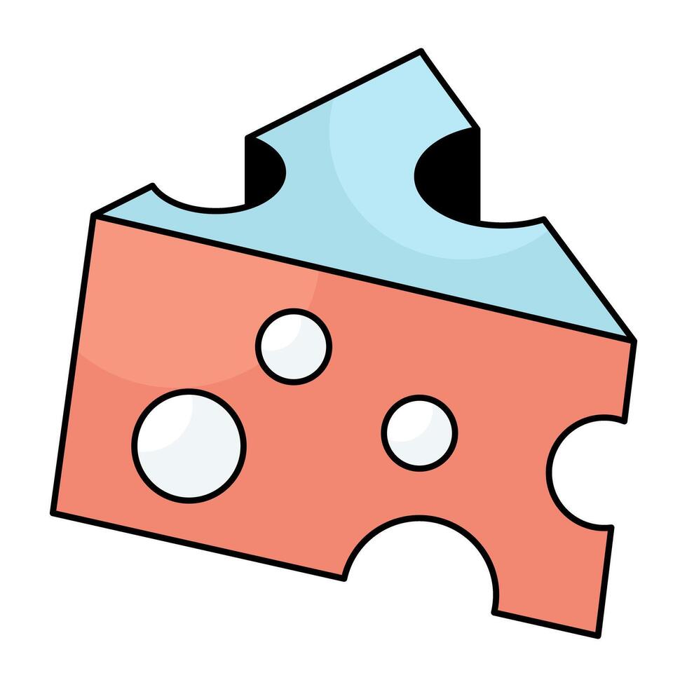 Perfect design icon of cheese slice vector