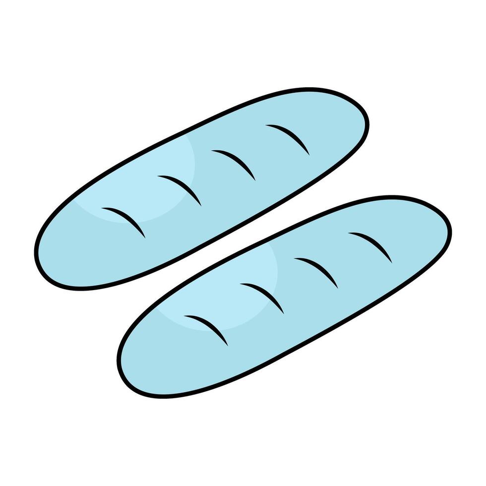 A beautiful design icon of loaf of breads vector