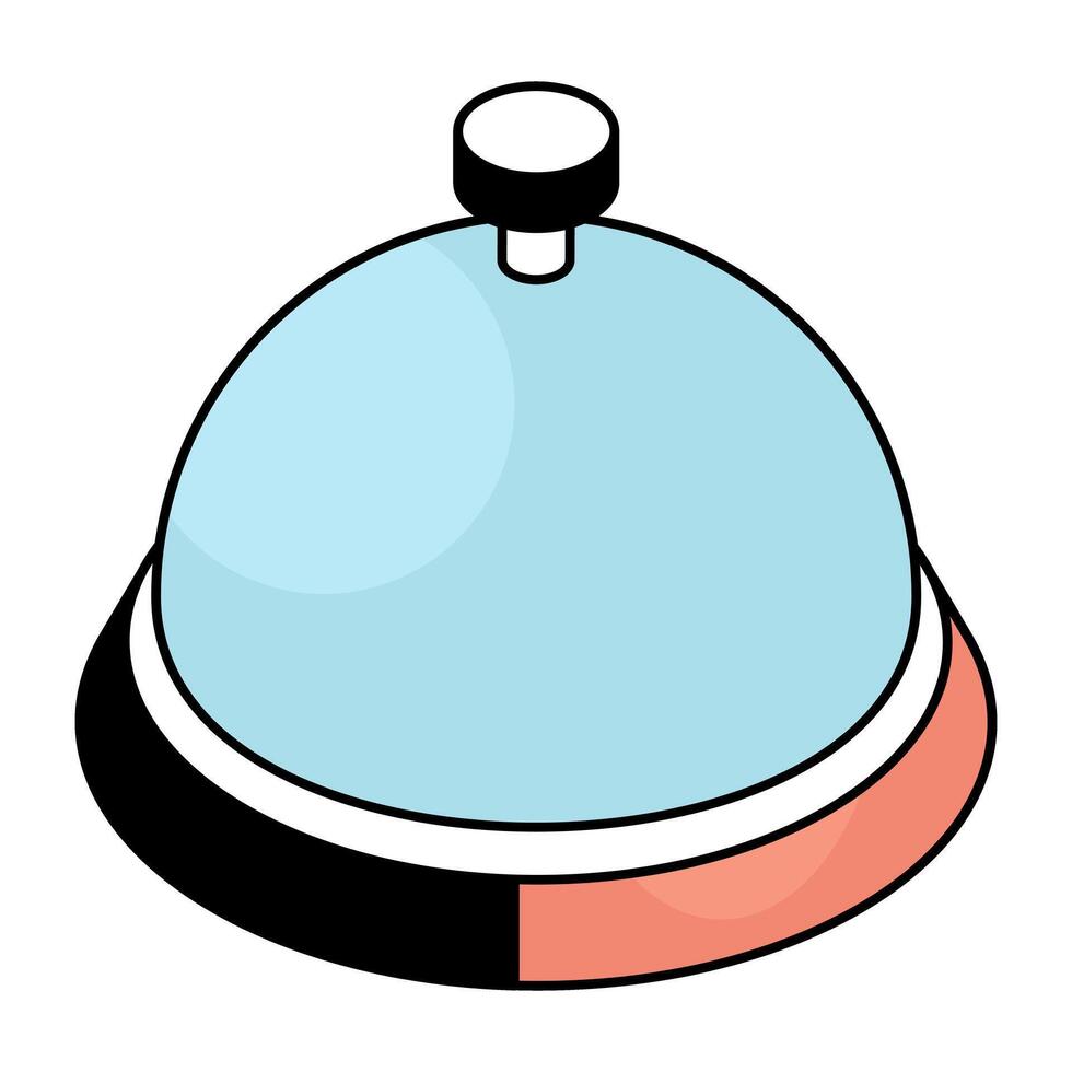 A trendy design icon of platter vector