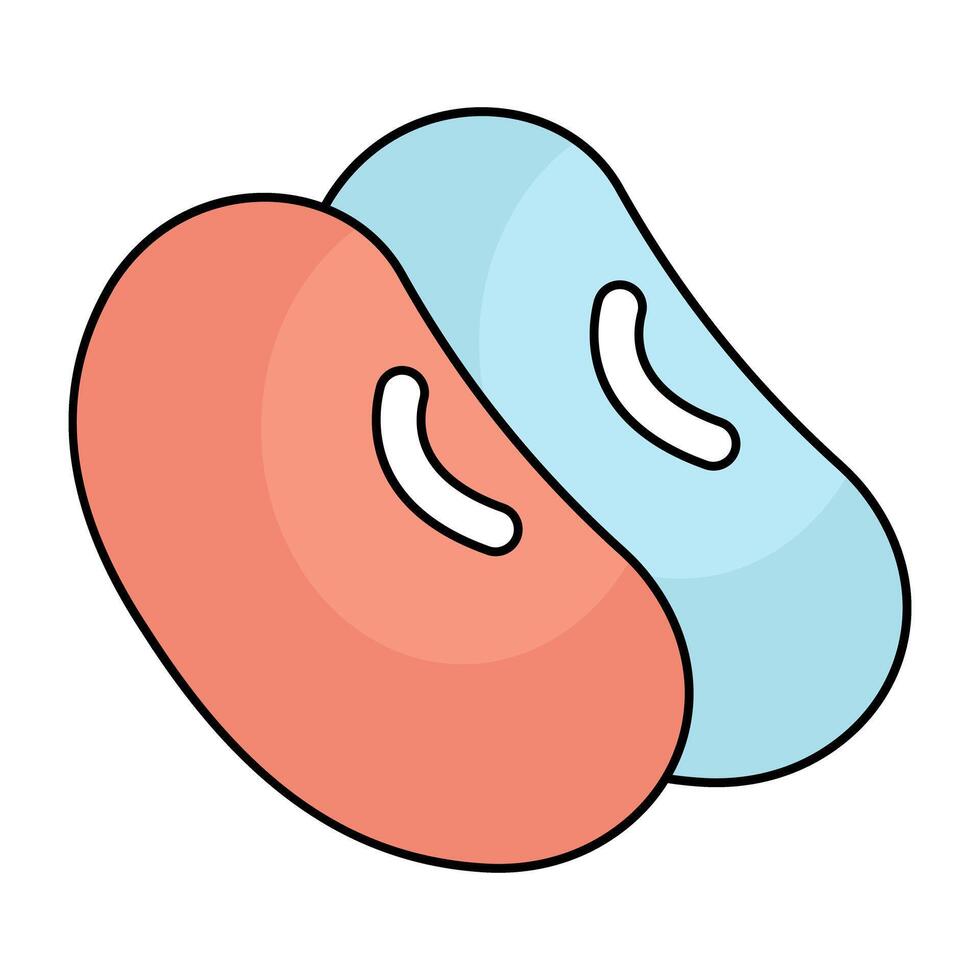 A trendy design icon of beans vector