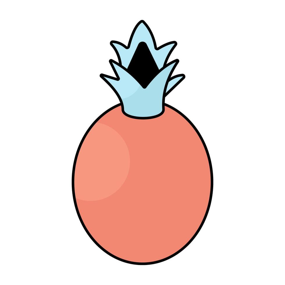 Modern design icon of pineapple vector