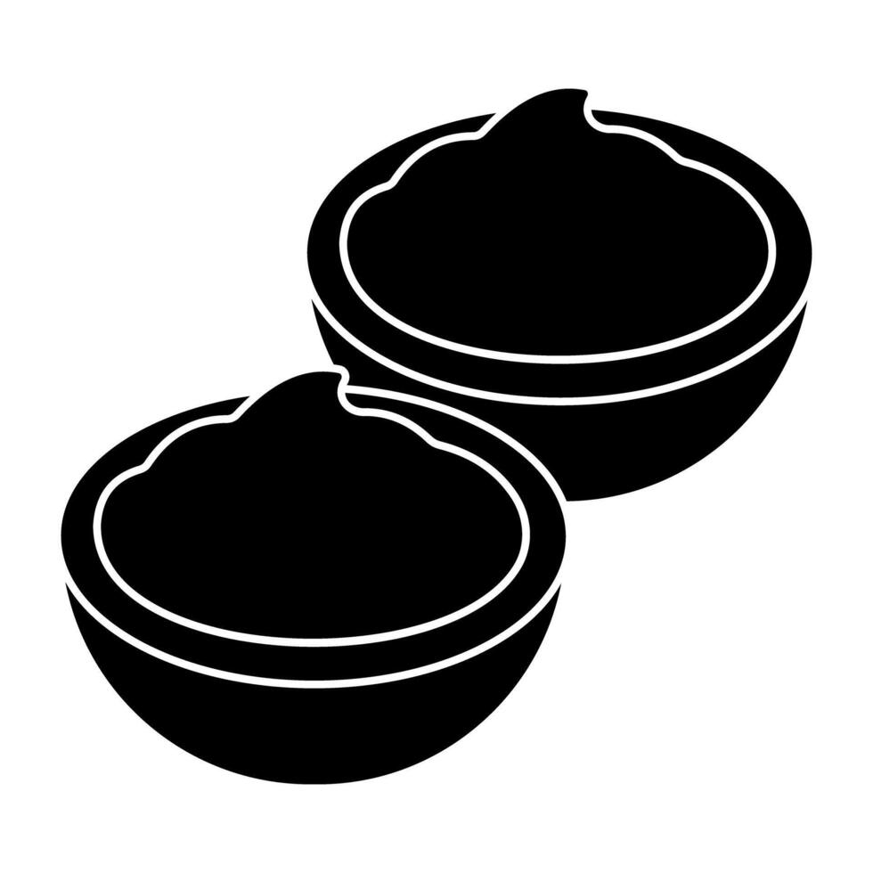 A trendy design icon of sour cream vector
