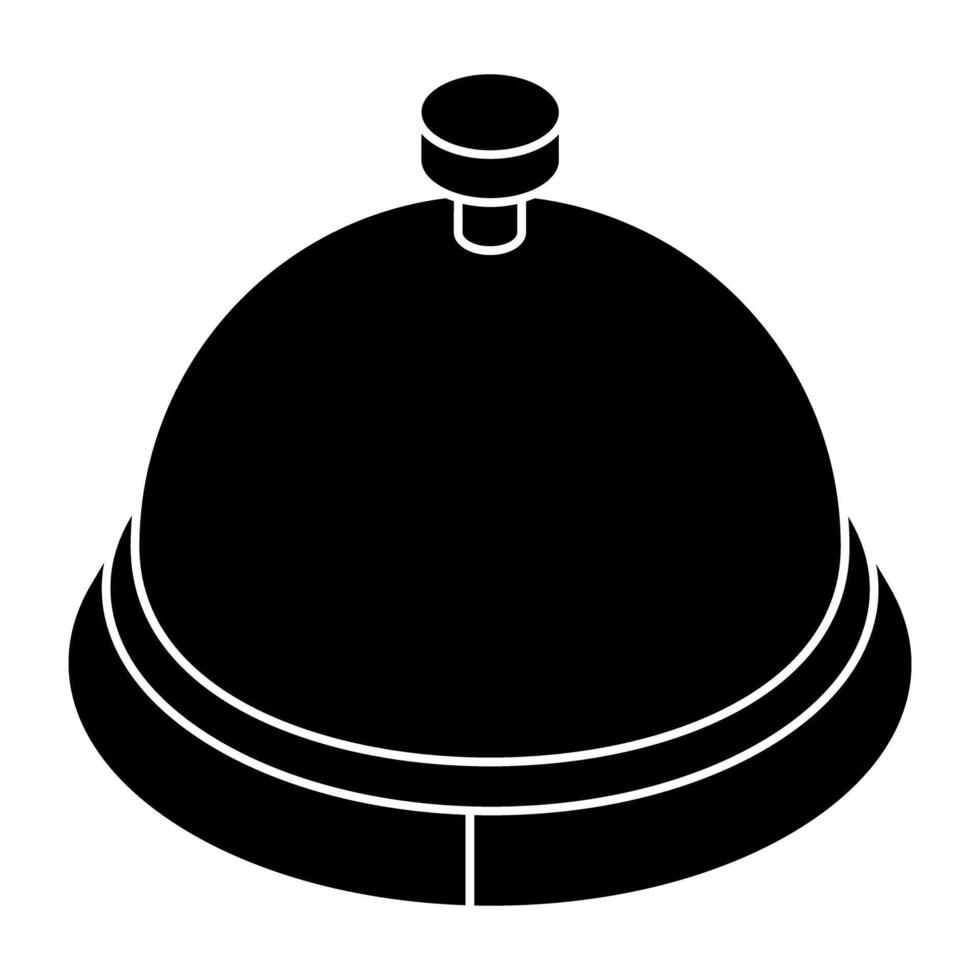 A trendy design icon of platter vector
